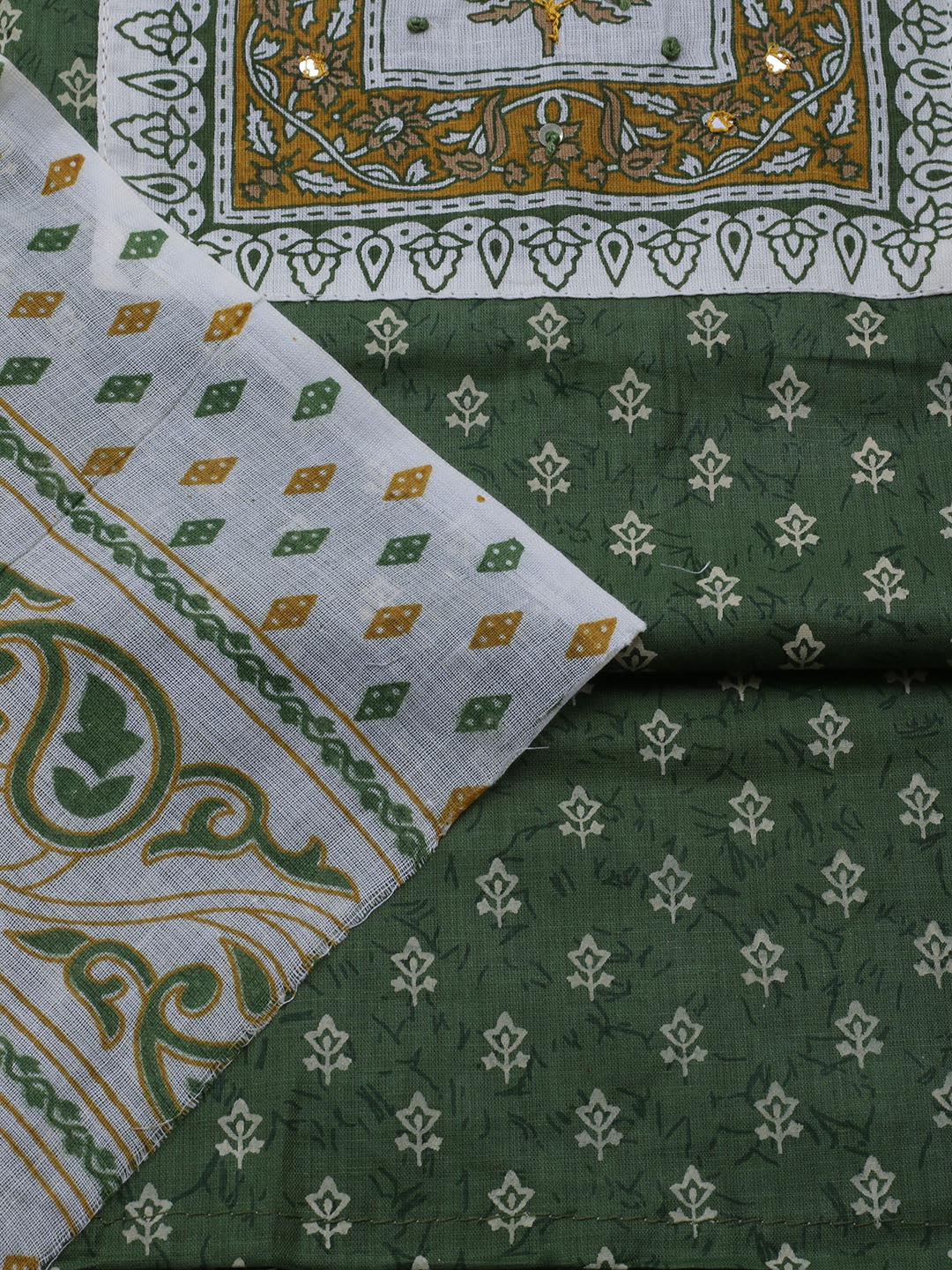 Neck Embroidered Cotton Blend Unstitched Suit With Dupatta