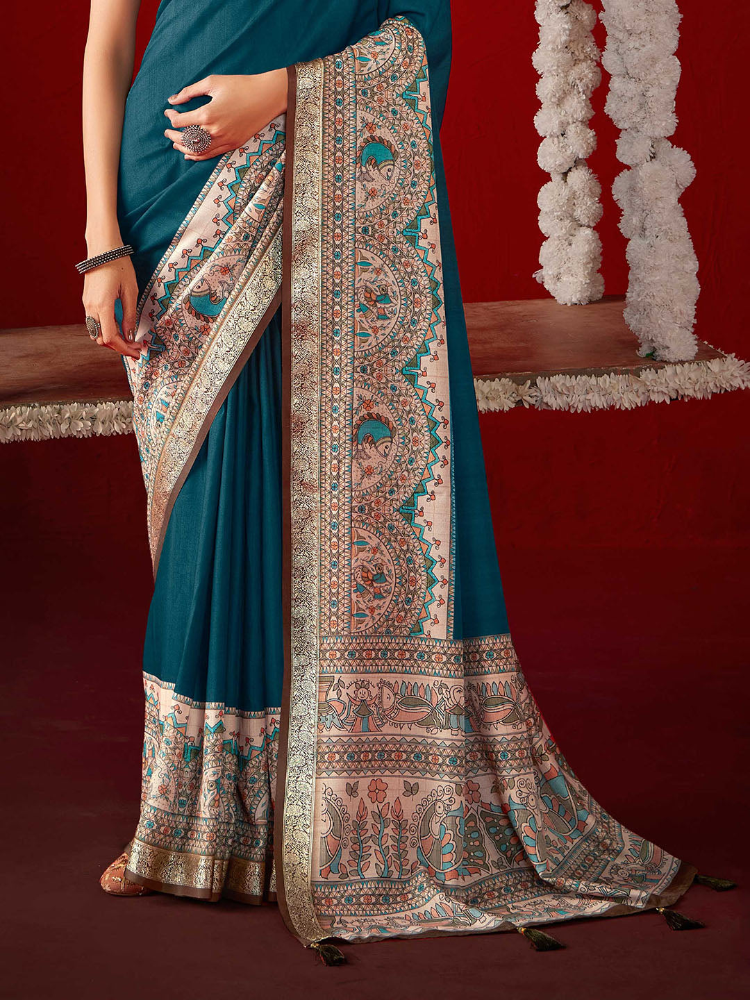 Printed Crepe Saree