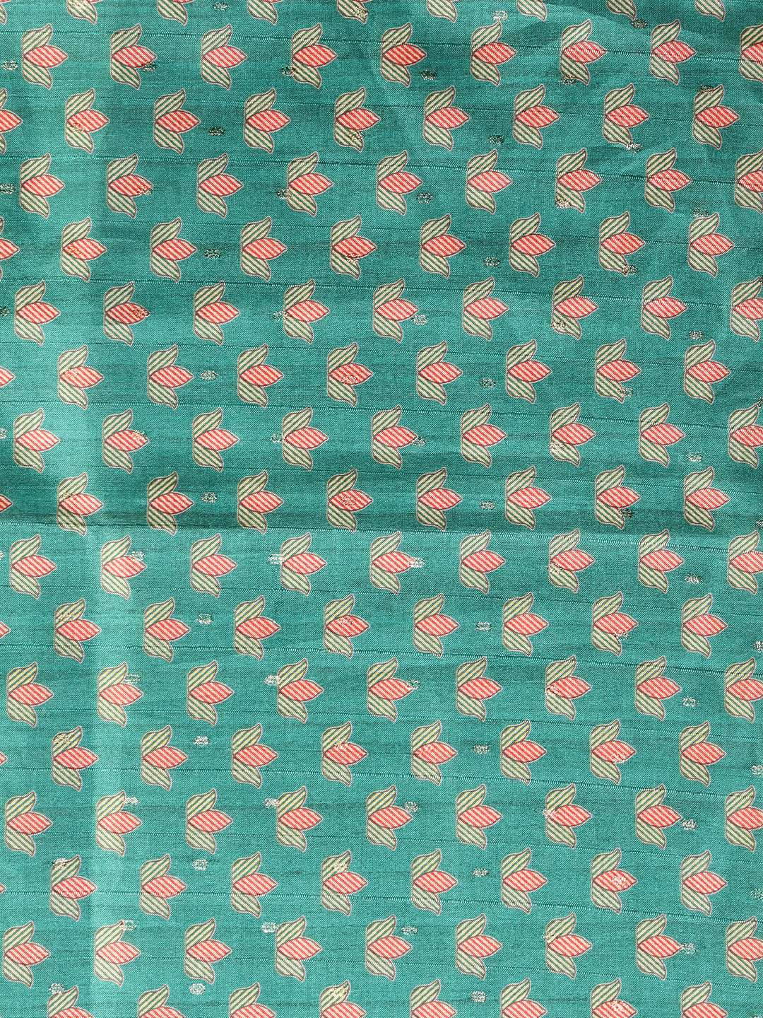 Printed Tussar Silk Saree