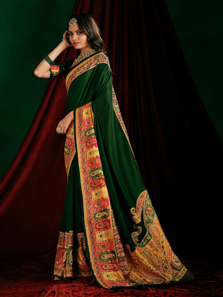 Plain Art Silk Saree