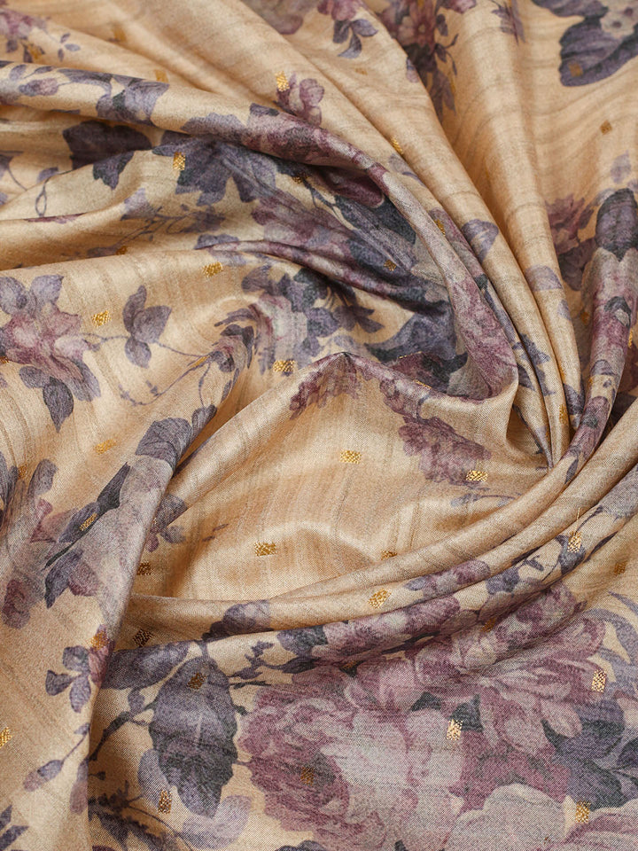 Digital Floral Printed Art Silk Saree