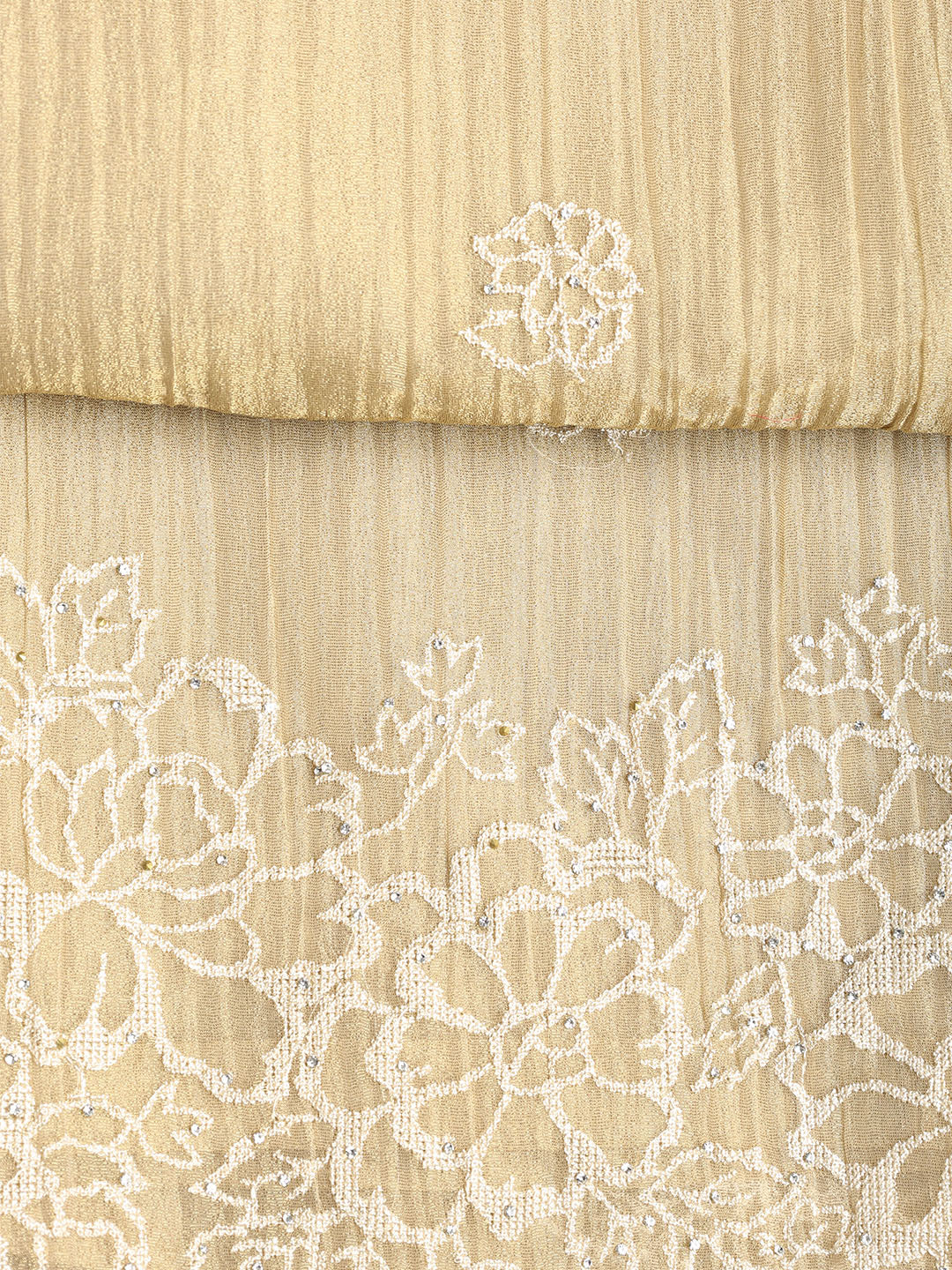 Embroidered Tissue Unstitched Suit With Dupatta