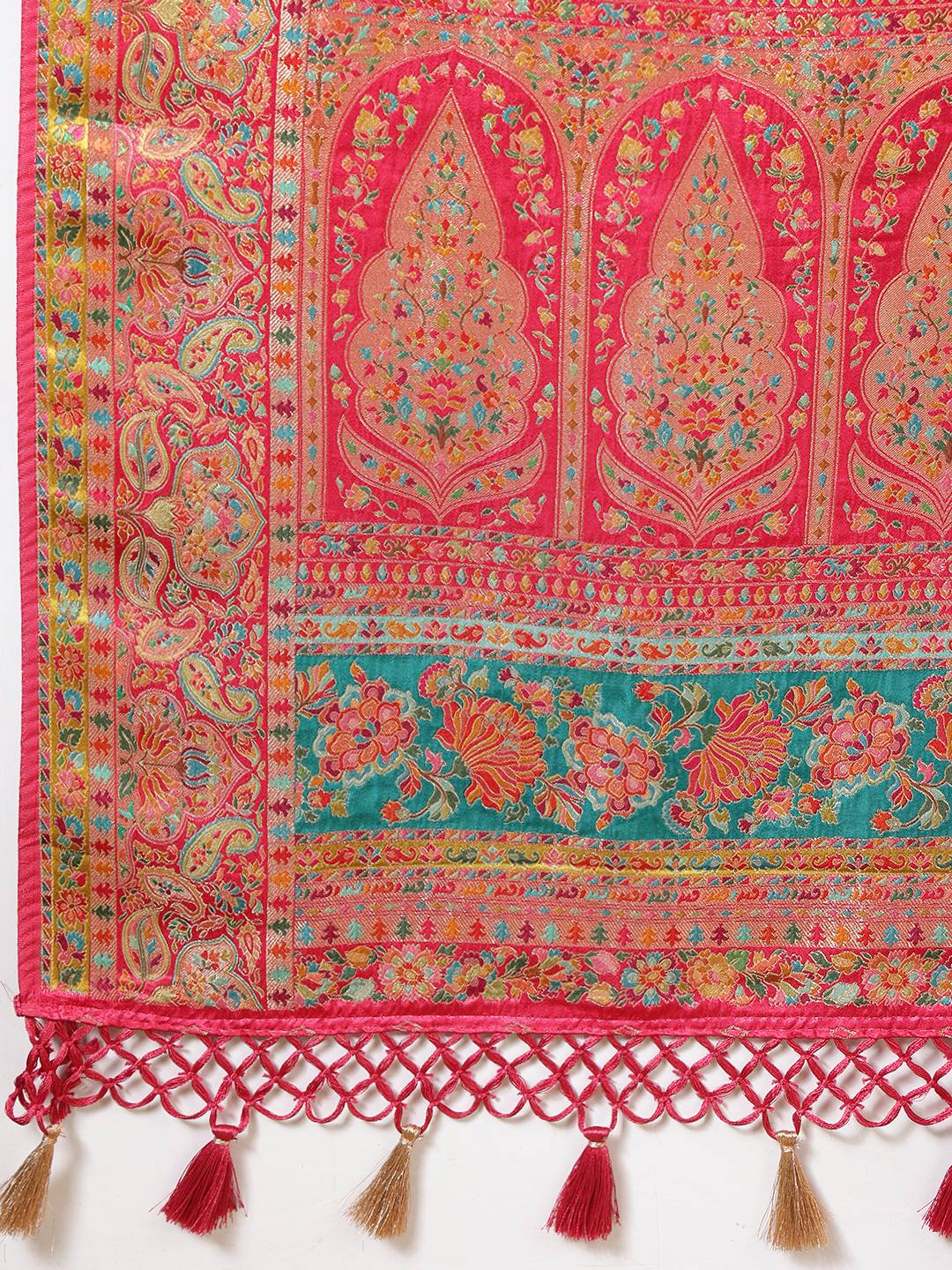 Woven Design Satin Saree