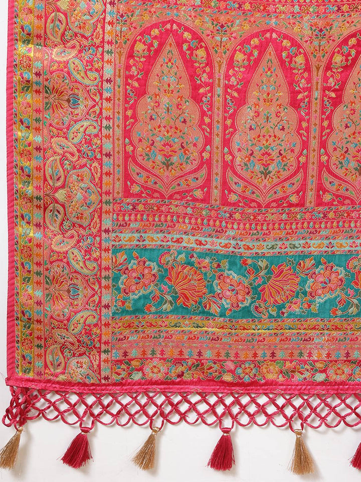 Woven Design Satin Saree