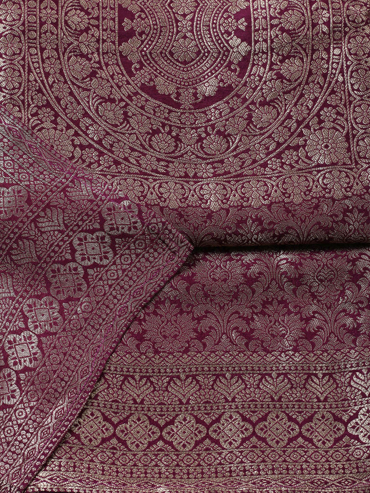 Embroidered Tissue Unstitched Suit With Pant &amp; Dupatta