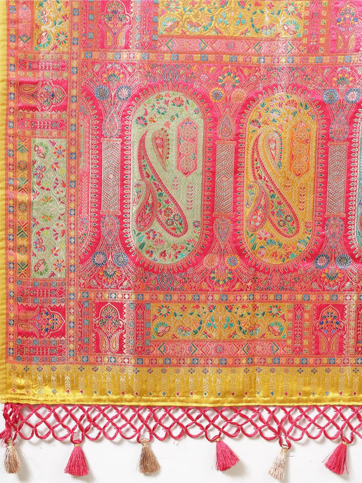 Woven Design Satin Saree