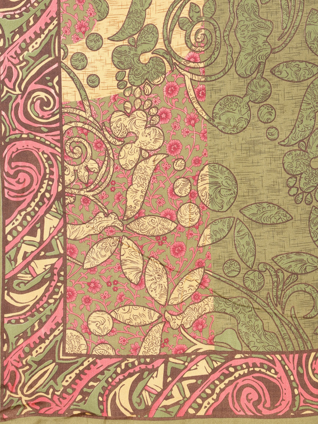 Digital Printed Crepe Saree