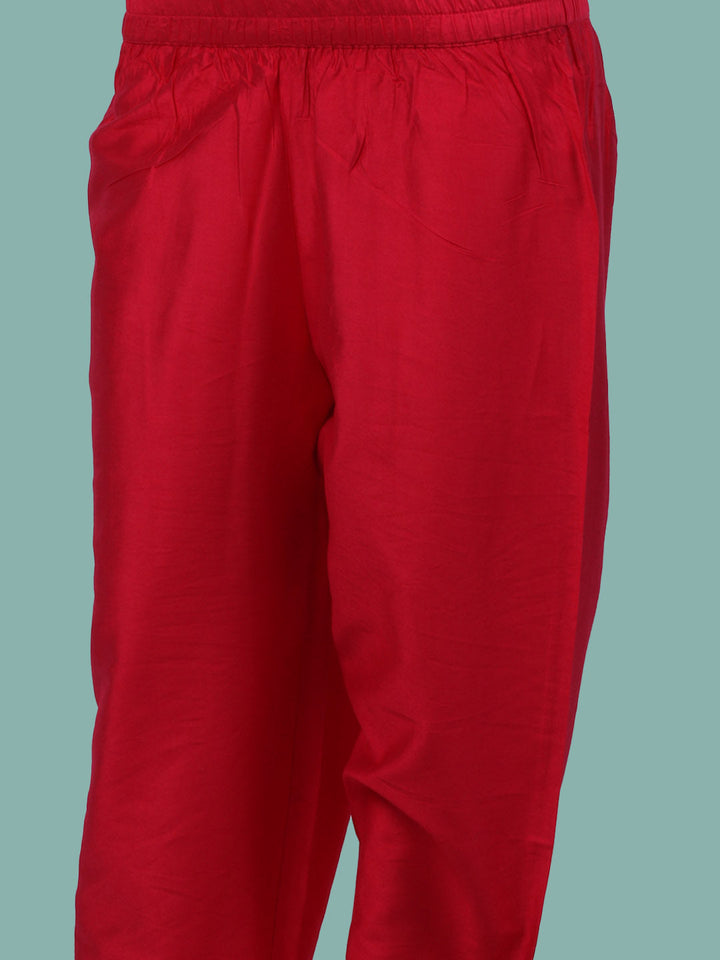 Bandhani Printed Organza Kurta With Pants &amp; Dupatta