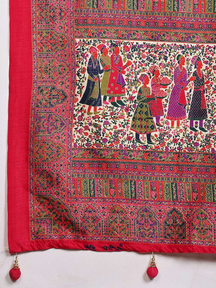 Digital Printed Art Silk Saree