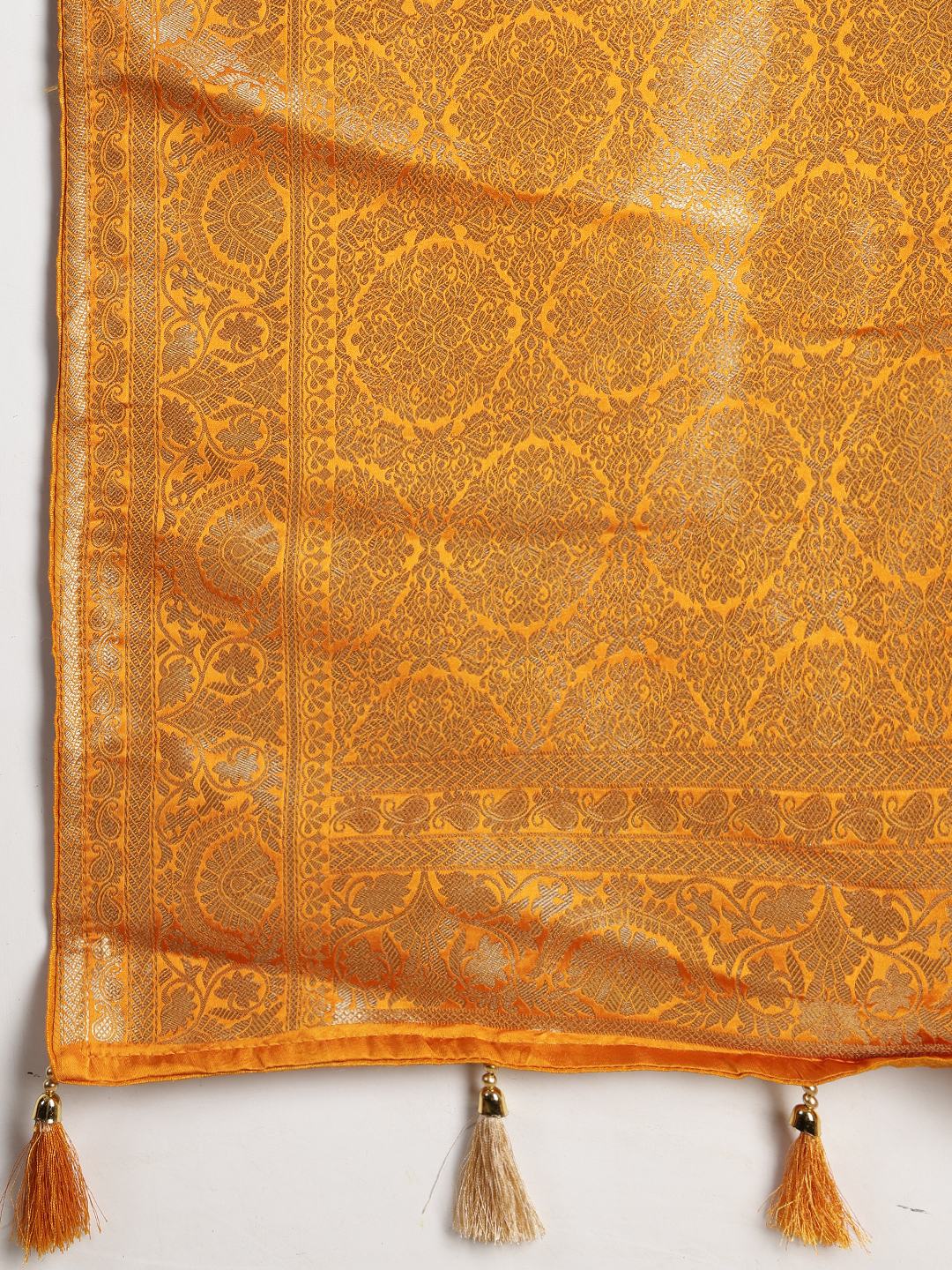 Woven Design Satin Saree