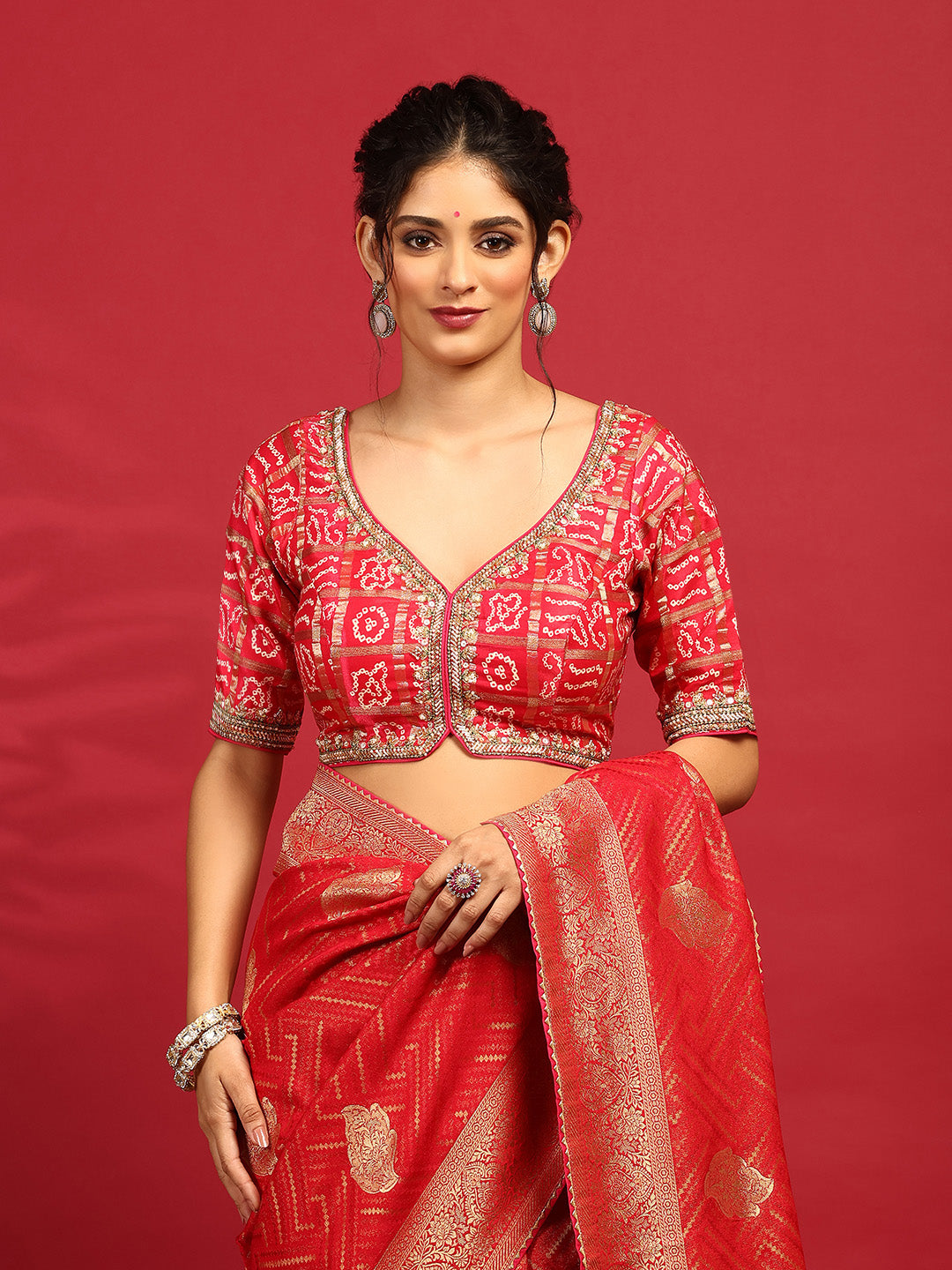 Embroidered Banarasi Saree
