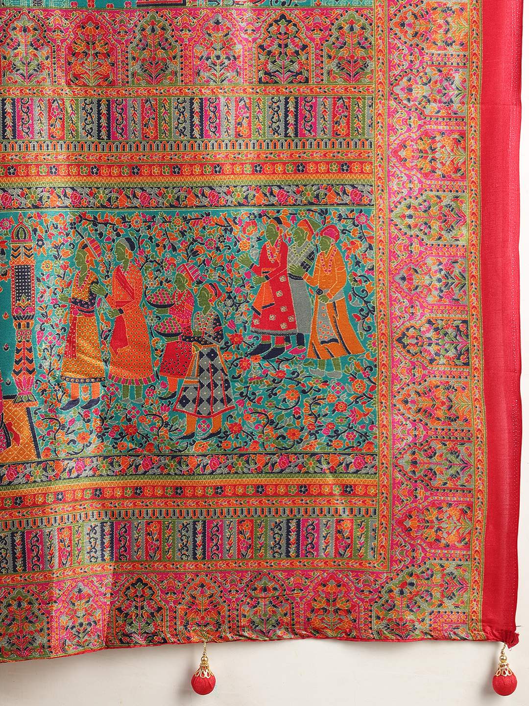 Digital Printed Art Silk Saree
