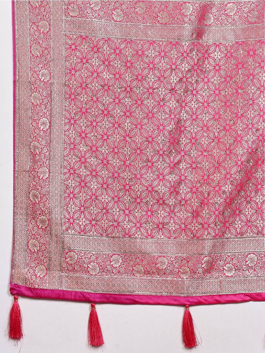 Woven Design Satin Saree