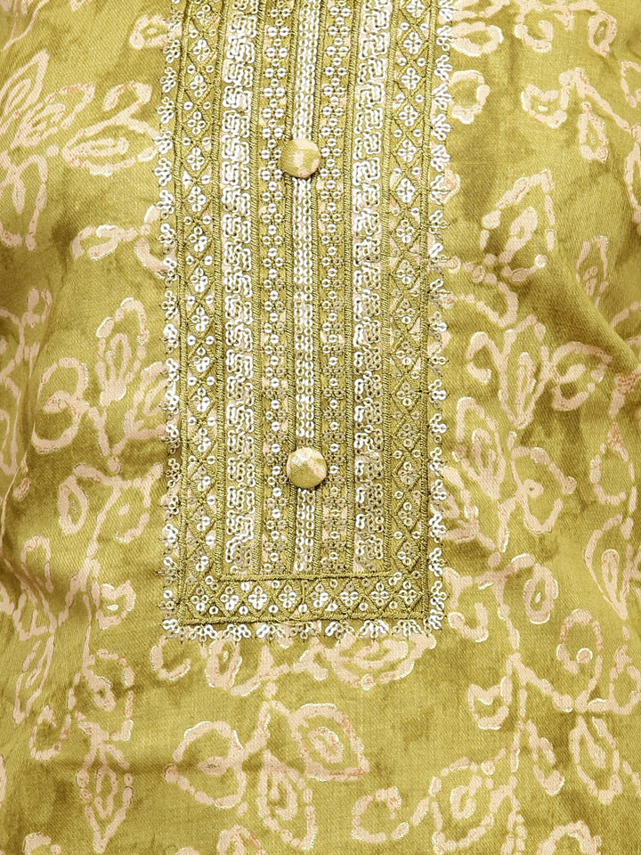 Printed Cotton Unstitched Suit Piece With Dupatta
