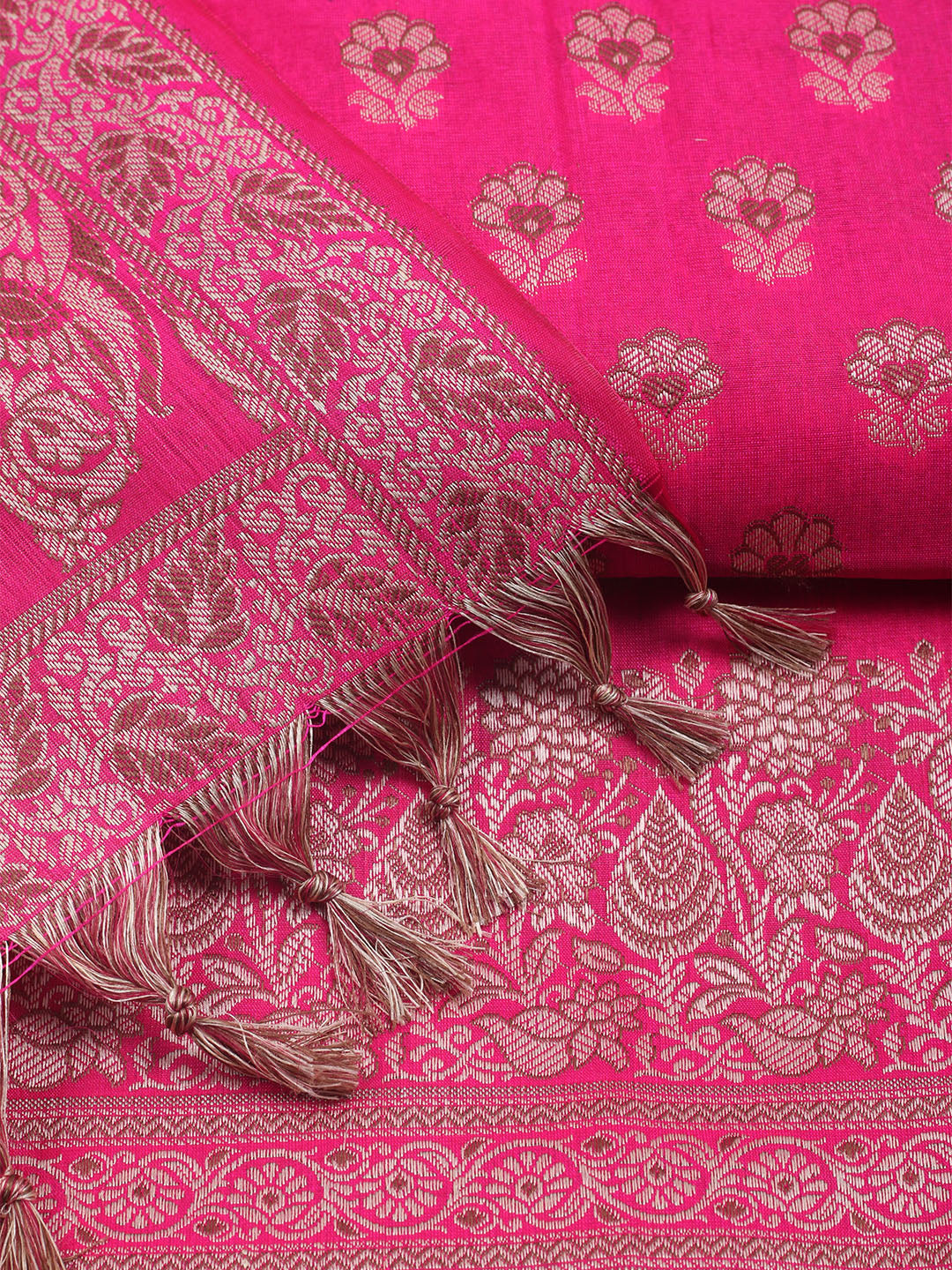 Banarasi Chanderi Unstitched Suit With Dupatta