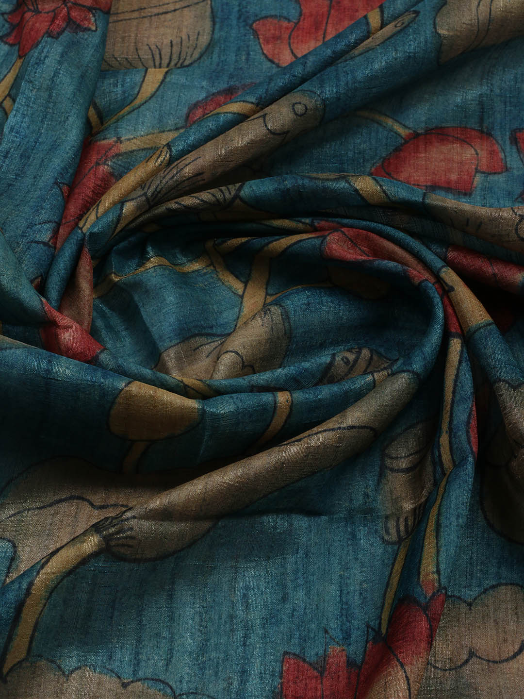 Printed Tussar Saree