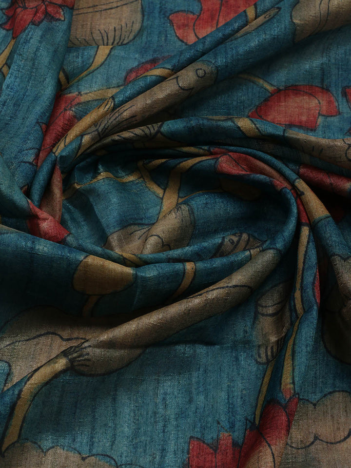 Printed Tussar Saree