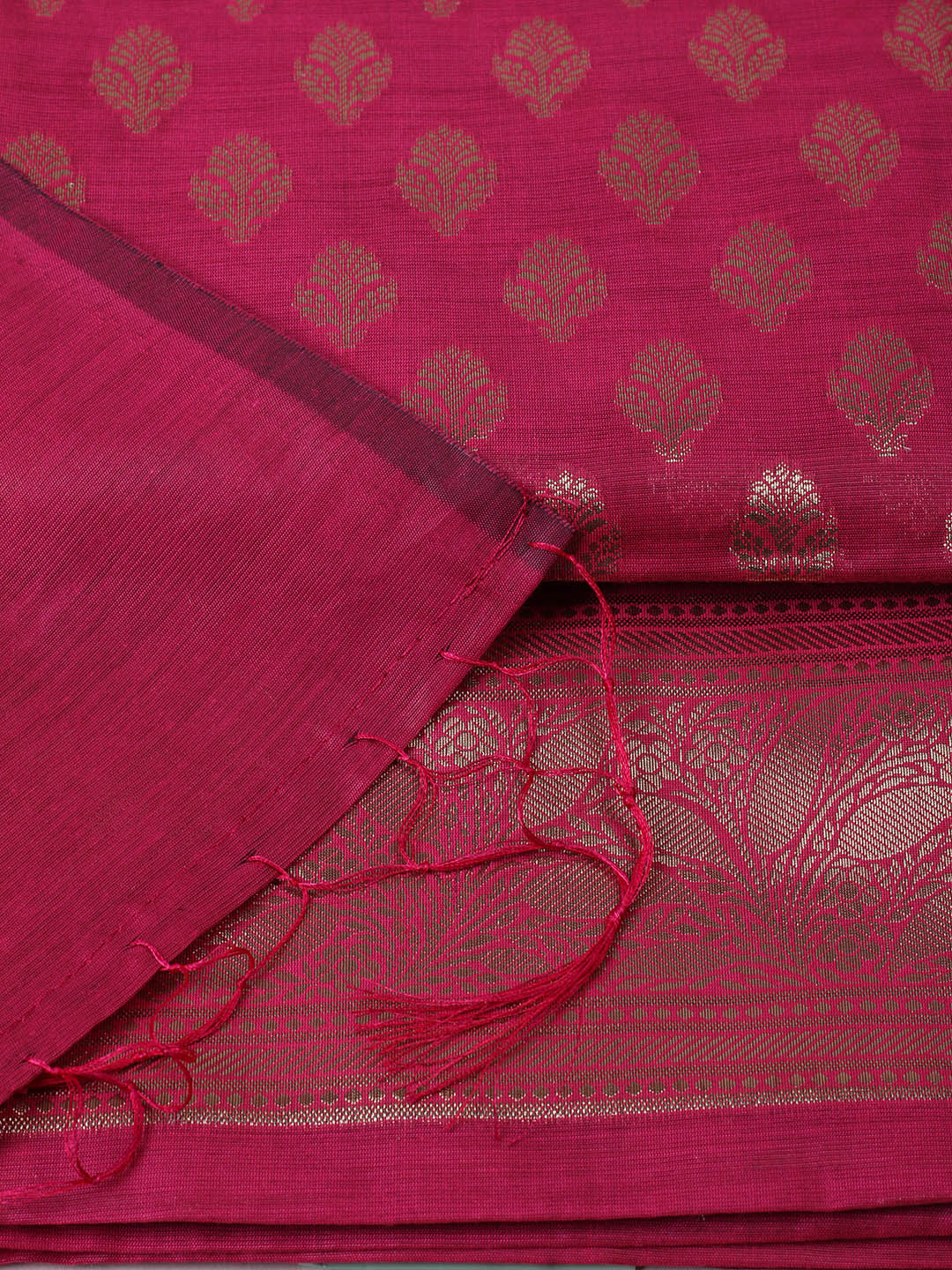 Woven Design Chanderi Unstitched Suit With Pant &amp; Dupatta