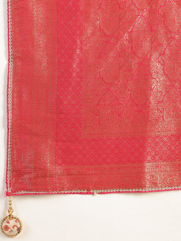 Embroidered Dola Silk Saree