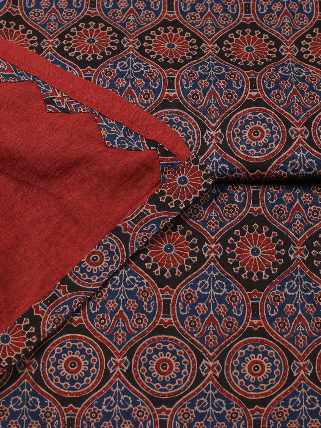 Printed Cotton Unstitched Suit With Pant Dupatta