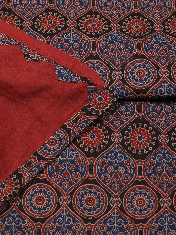 Printed Cotton Unstitched Suit With Pant Dupatta