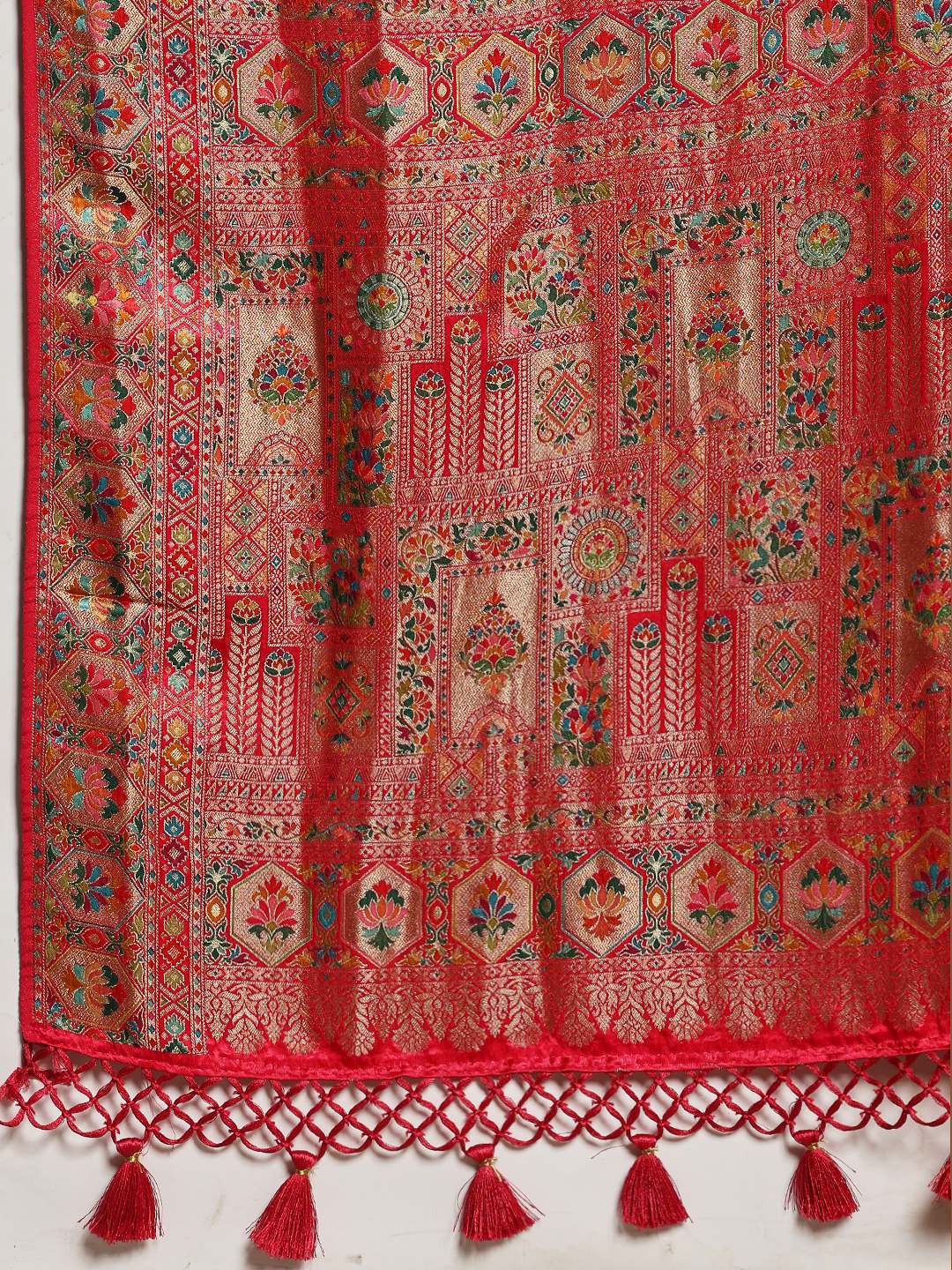 Woven Design Satin Saree
