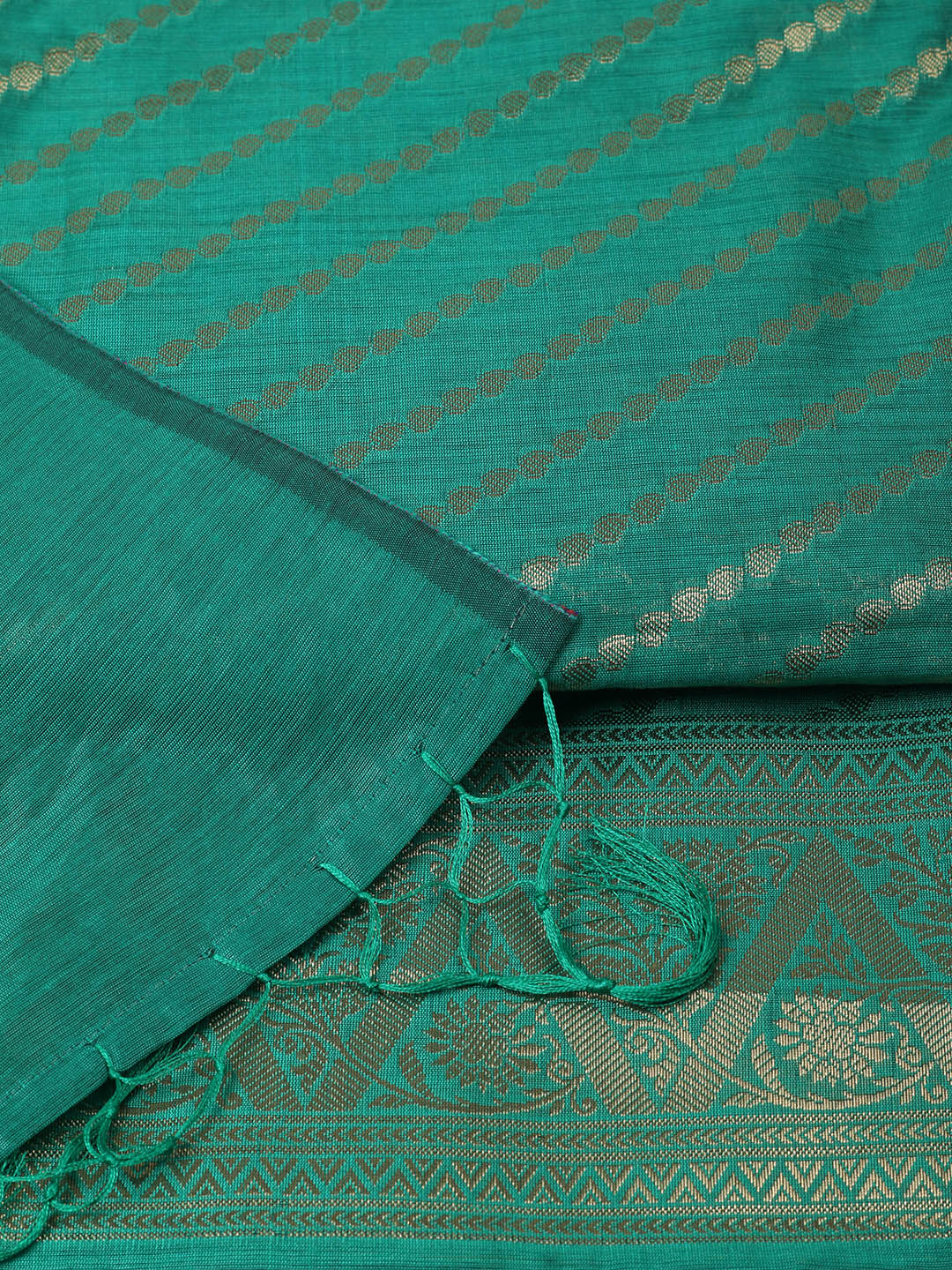 Woven Design Chanderi Unstitched Suit With Pant &amp; Dupatta