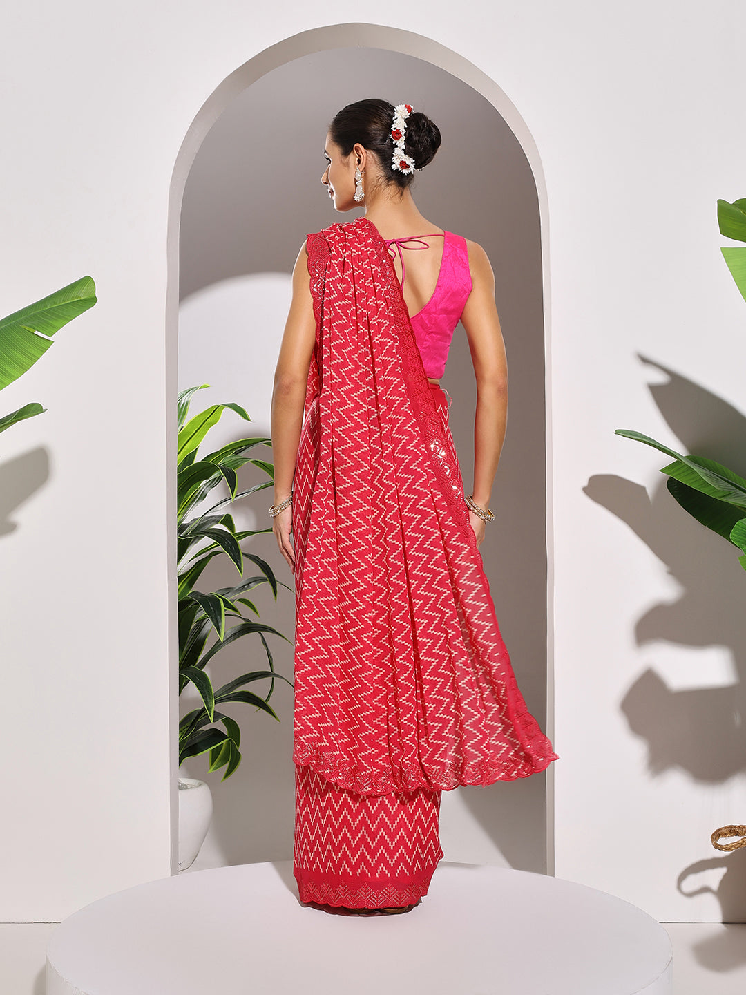 Printed Georgette Saree