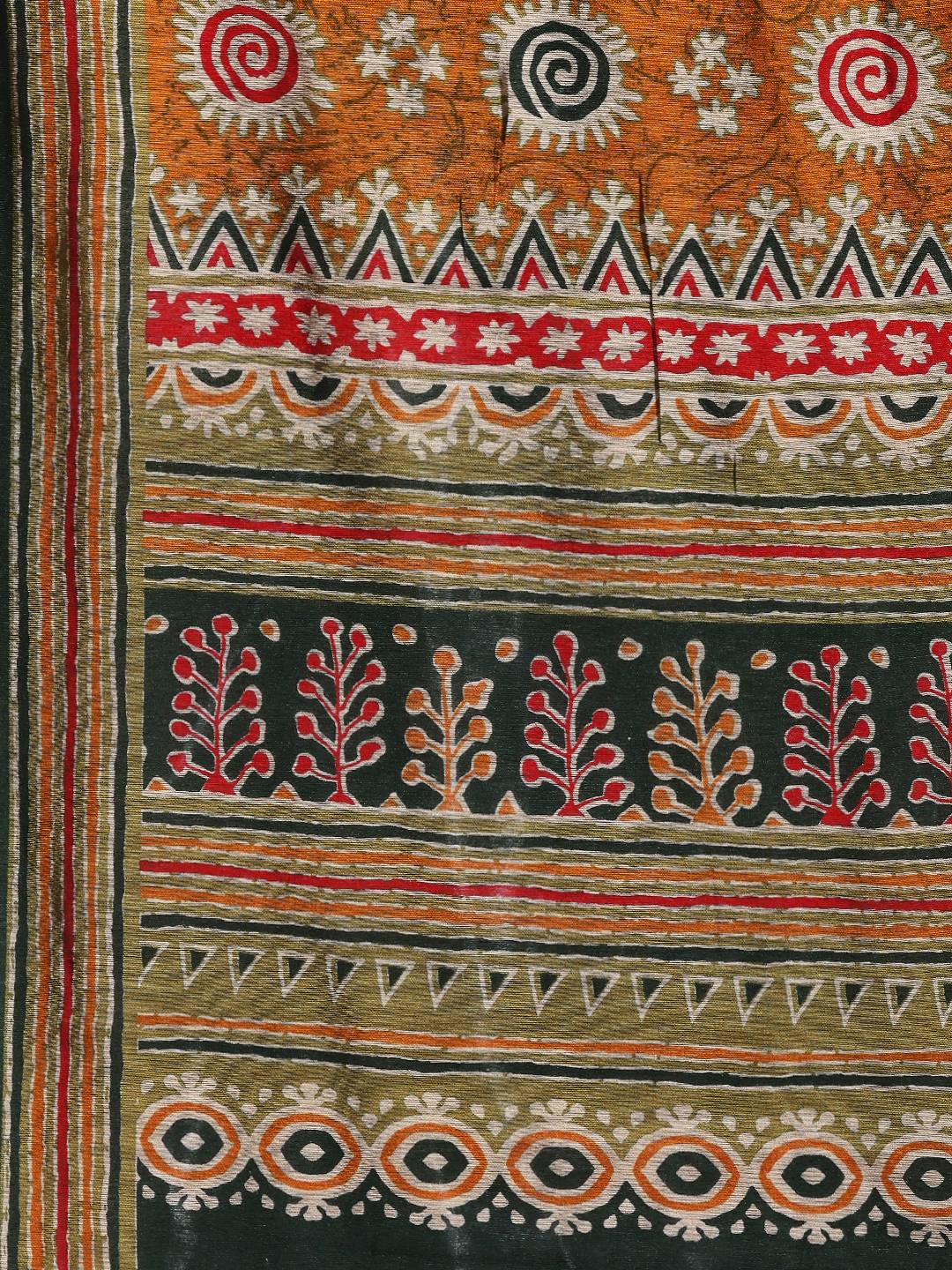 Digital Printed Art Silk Saree