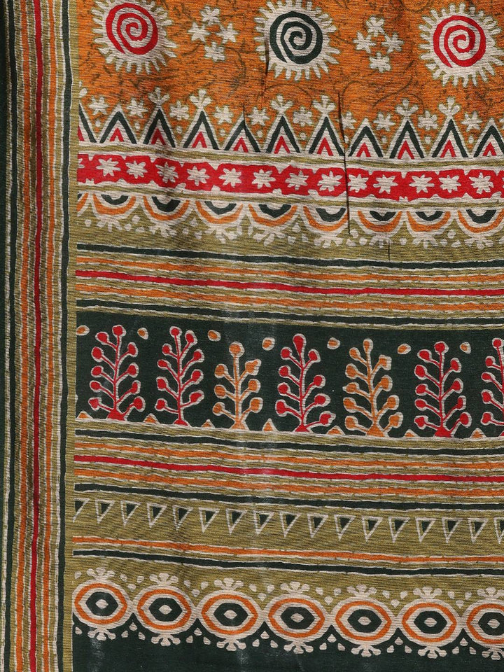 Digital Printed Art Silk Saree