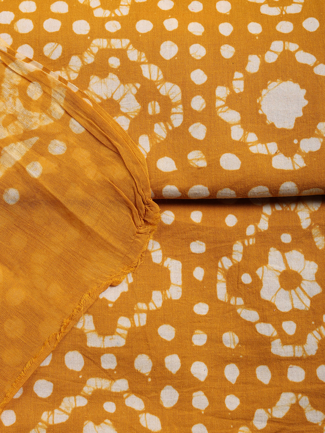 Printed Cotton Blend Unstitched Suit With Pant &amp; Dupatta