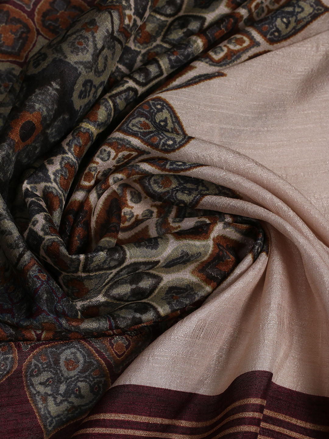 Printed Tussar Saree