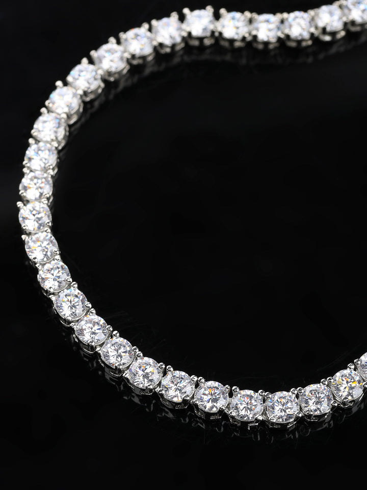 Silver White Jewellery Set