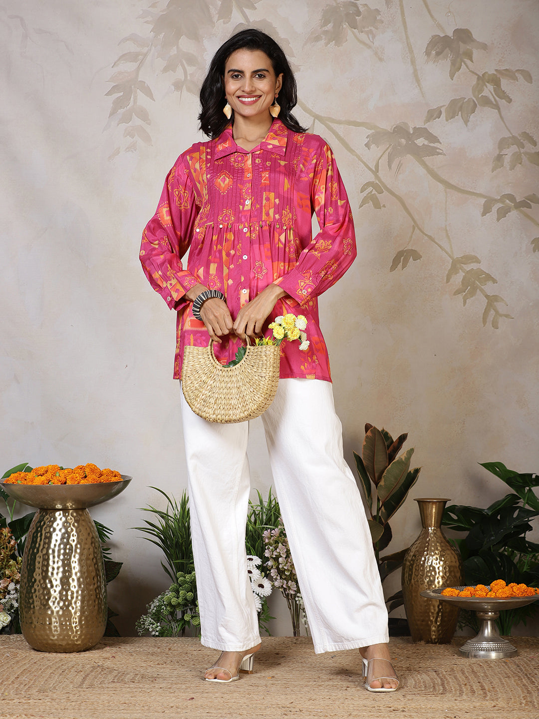 Printed Cotton Short Kurti