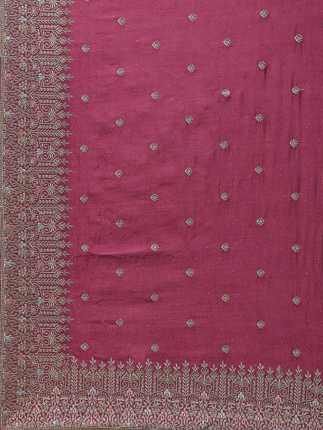 Zari Embroidered Tussar Saree