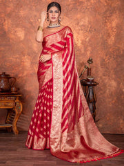 Stone Embroidery Organza Saree