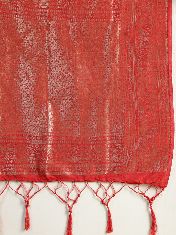 Zaari Jaal Crepe Saree