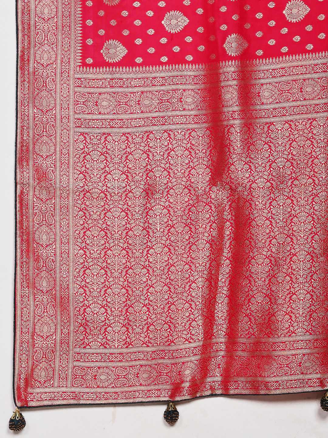 Woven Design Satin Saree