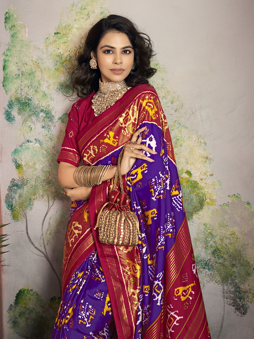 Printed Art Silk Saree