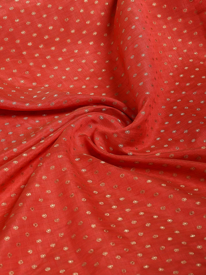 Zari Border Booti Art Silk Woven Saree