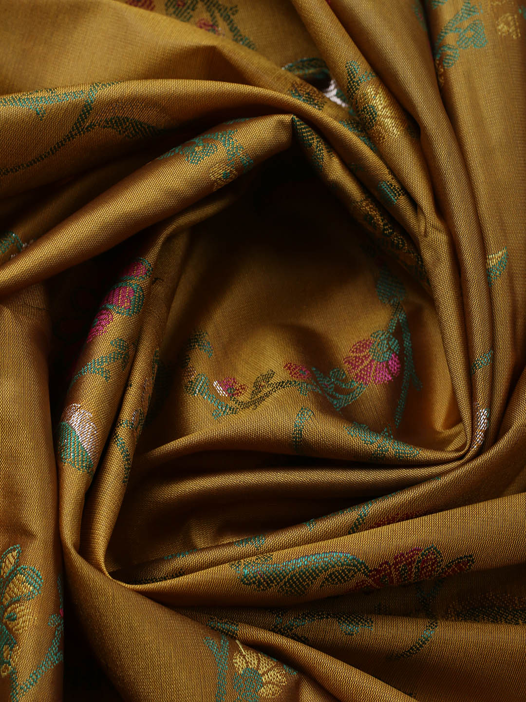 Woven Design Chanderi Unstitched Suit With Pant &amp; Dupatta