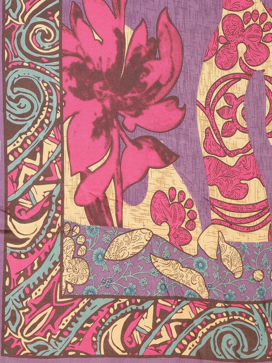 Digital Printed Crepe Saree