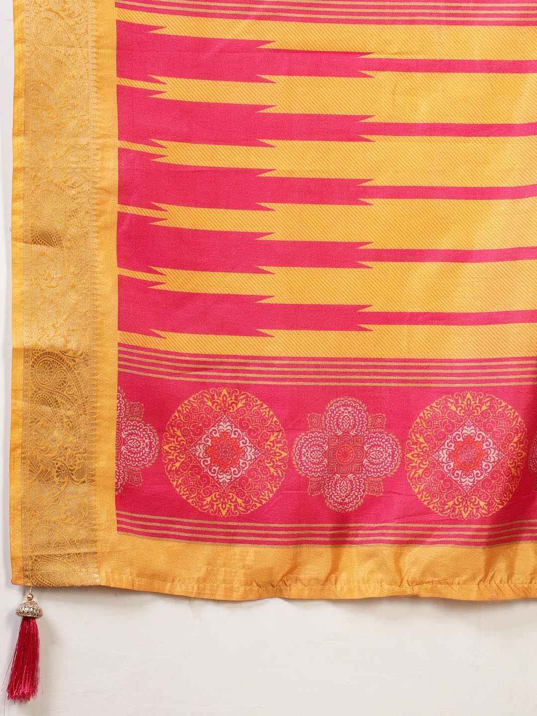 Printed Art-Tusser Saree
