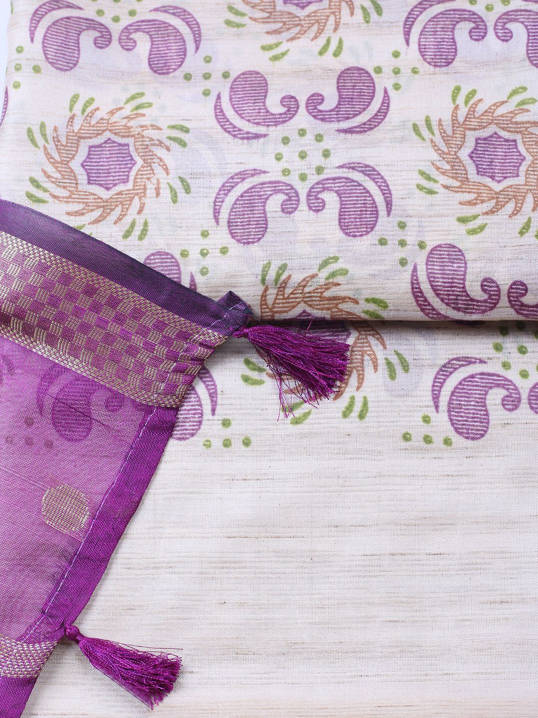 Banarasi Chanderi Unstitched Suit With Pant &amp; Dupatta
