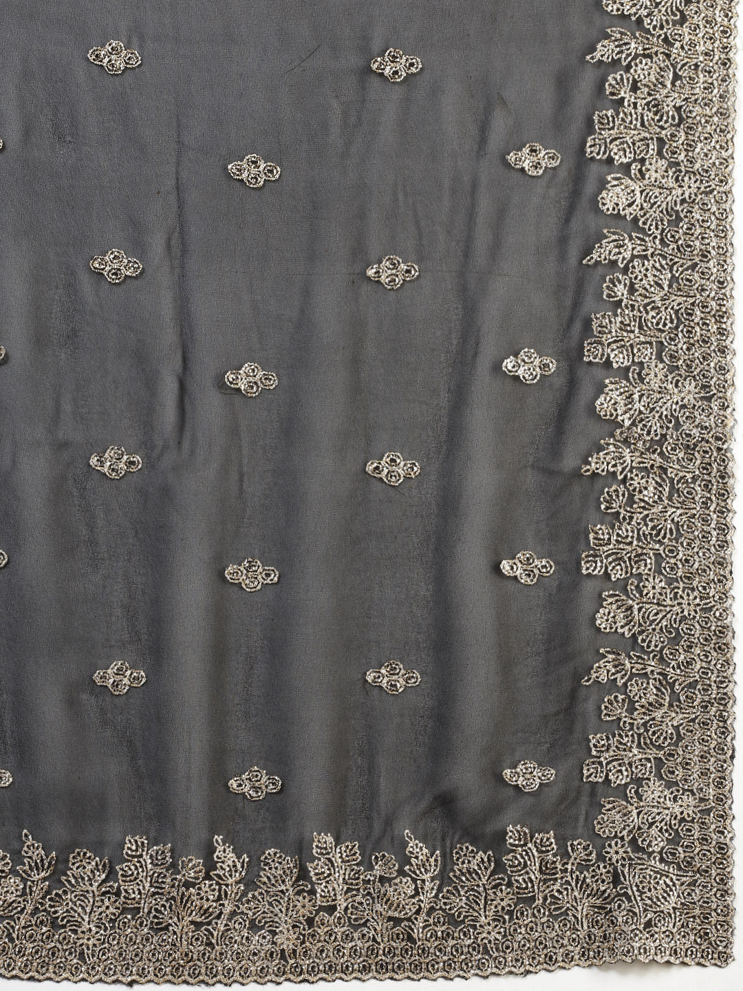 Zari Embroidered Georgette Saree