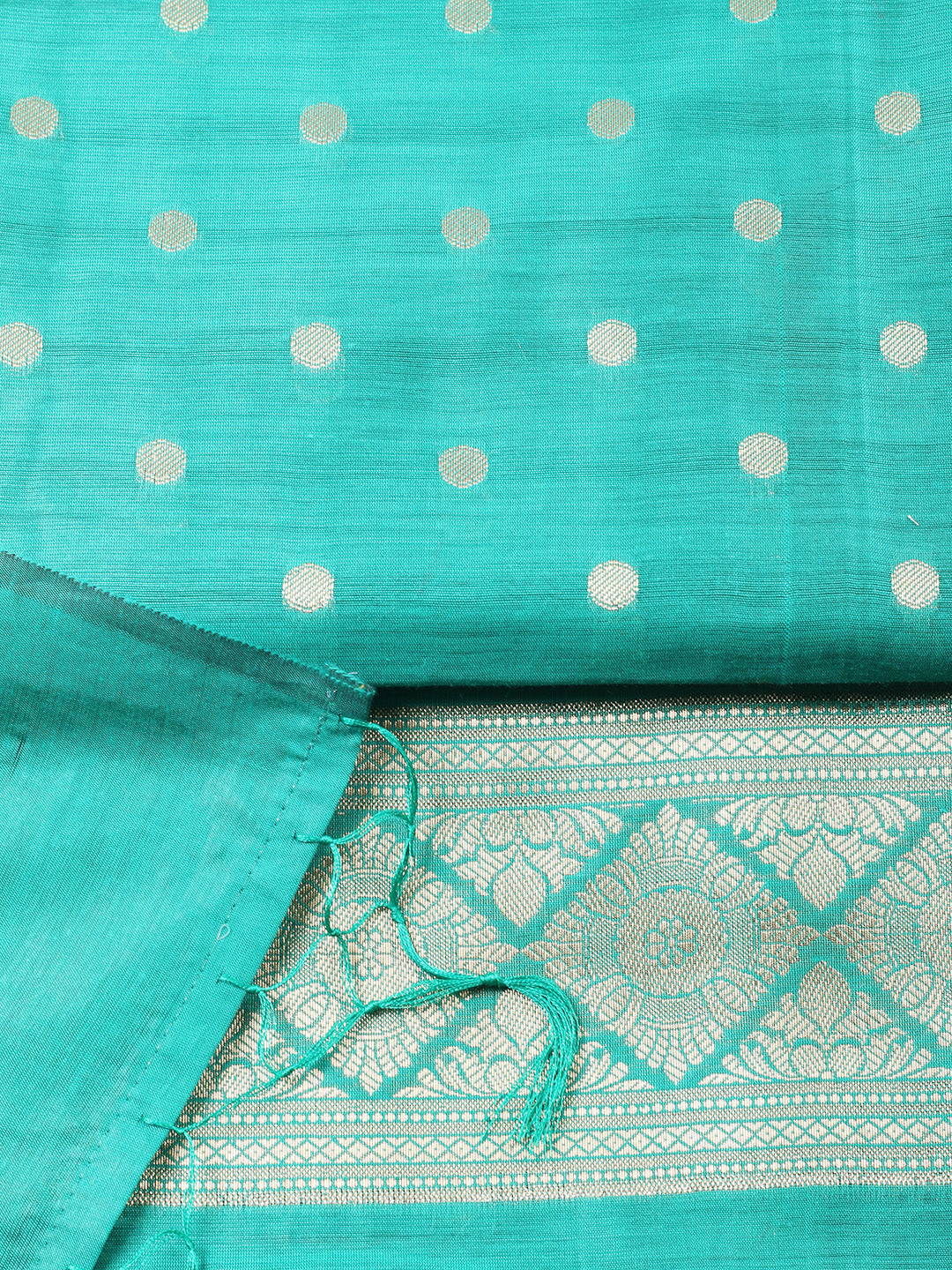 Woven Design Chanderi Unstitched Suit With Pant &amp; Dupatta