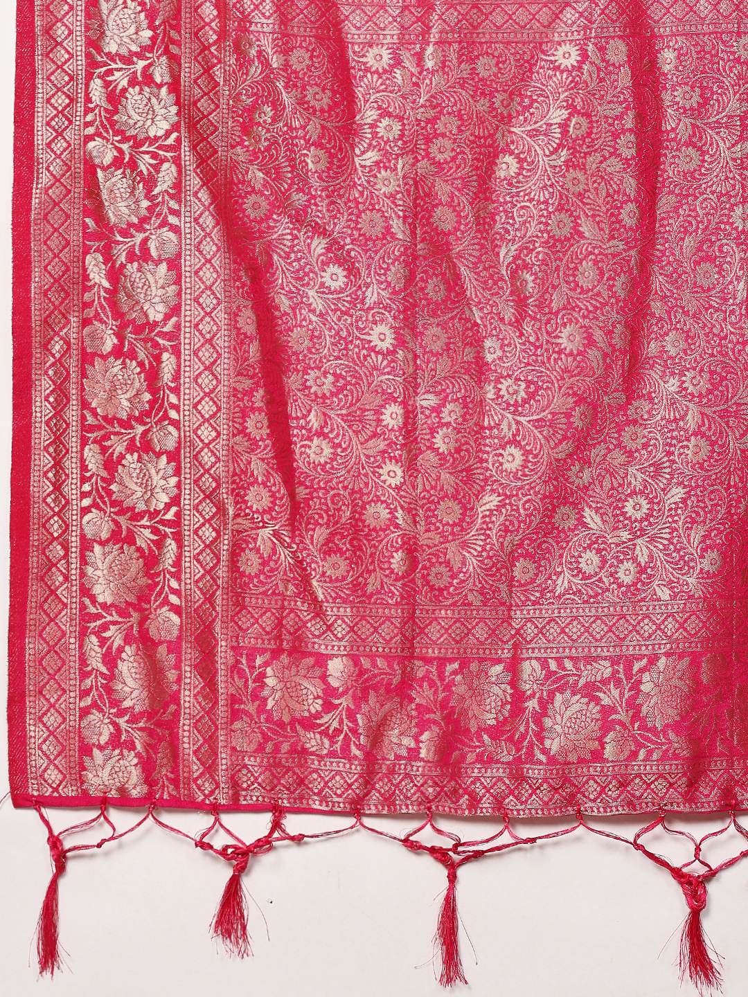 Plain Crepe Saree