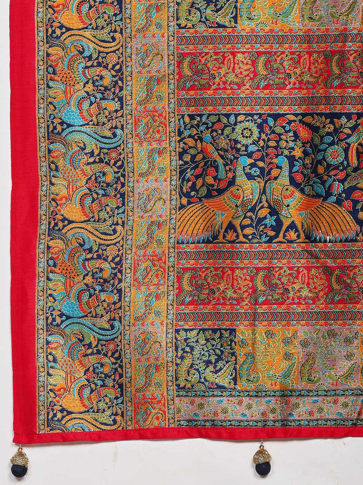 Digital Printed Art Silk Saree