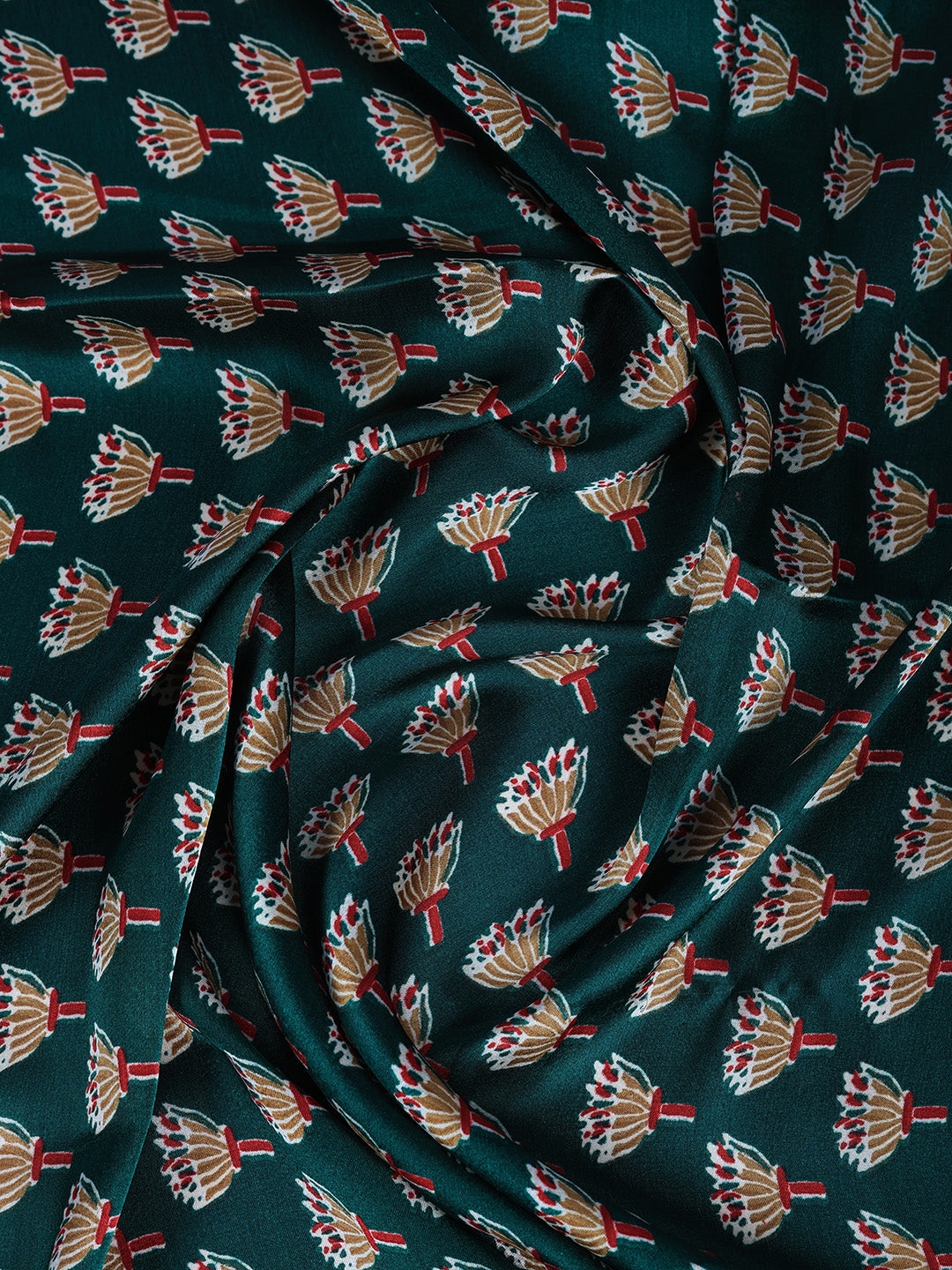 Printed Satin Saree