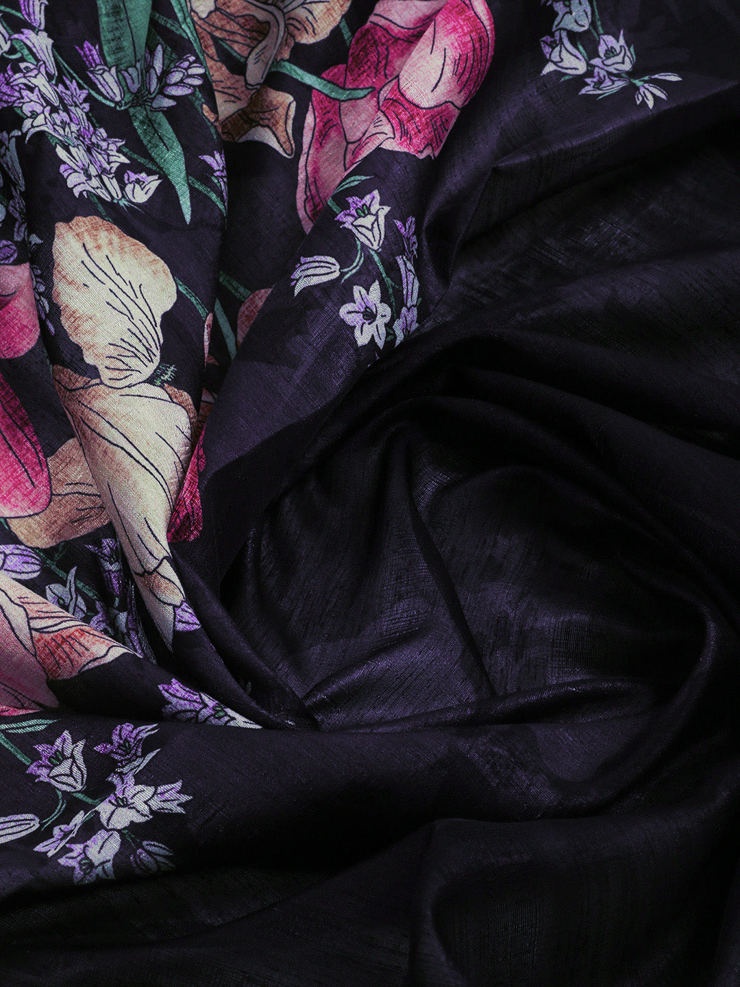 Printed Tussar Saree